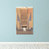 Forest Lawn Memorial Park, Bouwer gemaakt Canvas Afdruk (Insitu (Houten vloer))