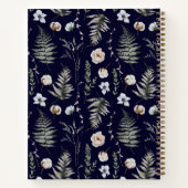 Forest Leaves Floral Botanical Recept Kookboek Notitieboek (Achterkant)