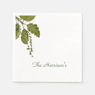 Forest Leaves Paper Napkins Servet