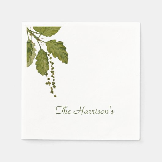 Forest Leaves Paper Napkins Servet (Voorkant)