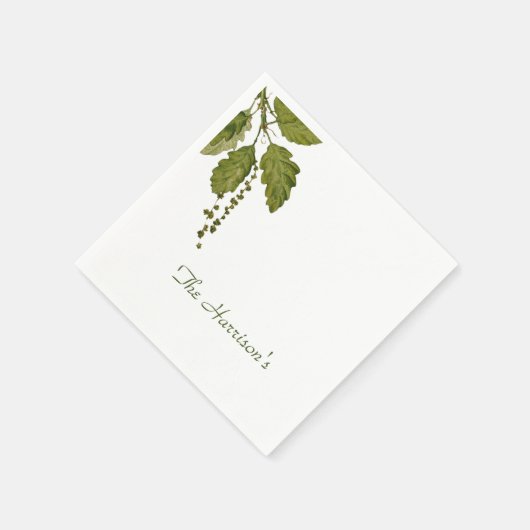 Forest Leaves Paper Napkins Servet (Hoek)