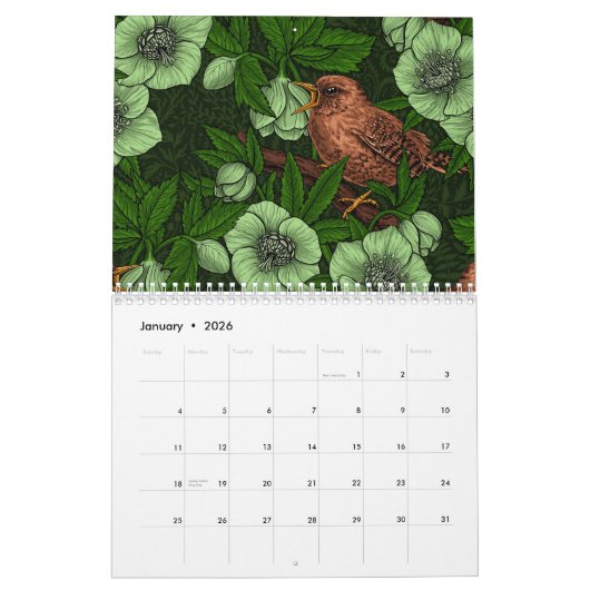 Forest life Calendar Kalender (Jan 2026)