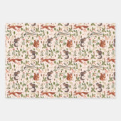 Forest Life Chipmunk Eekhoorn eikels Konijnen Inpakpapier Vel (Voorkant 2)