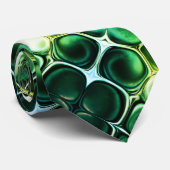 FOREST LIME GREEN KELLY Unieke Abstracte Kunst Stropdas (Opgerold)