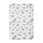 Forest Line Art-patroon Badmat (Voorkant Verticaal)