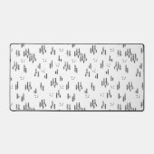 Forest Line Art-patroon Bureaumat (Voorkant)