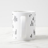 Forest Line Art-patroon Grote Koffiekop (Achterkant)
