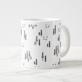 Forest Line Art-patroon Grote Koffiekop (Voorkant rechts)