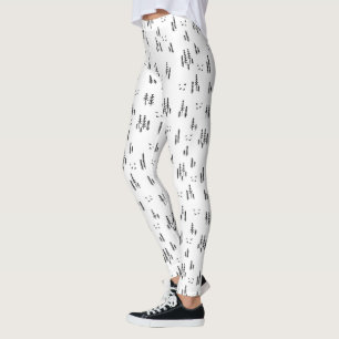Forest Line Art-patroon Leggings