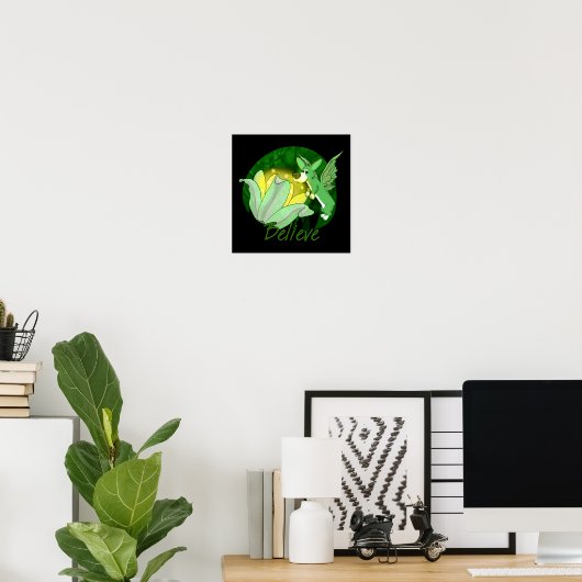 Forest Magic Corgi Poster (Thuiskantoor)