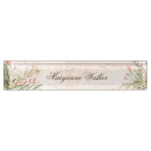 Forest Magic Floral gepersonaliseerde bureau naamp Naambordje (Voorkant)