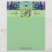 Forest Magic Love Seeds Monogram Letterhead Briefhoofd (Voorkant)