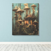 Forest Magic Mushroom Canvas Afdruk (Insitu (Houten vloer))