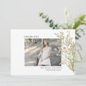 Forest Magic ⎢ Photo Afstuderen Card Save The Date (Staand voorkant)