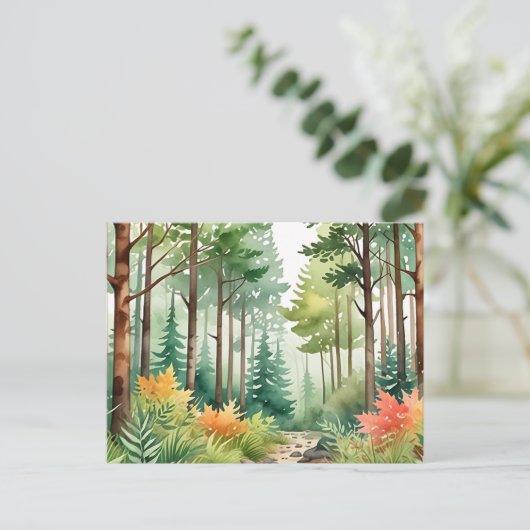 Forest Magic Woodsy Briefkaart (Staand voorkant)
