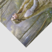 Forest Maiden Long Hair Decoupage Tissuepapier (Detail)