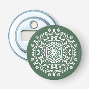 Forest Mandala Button Flesopener