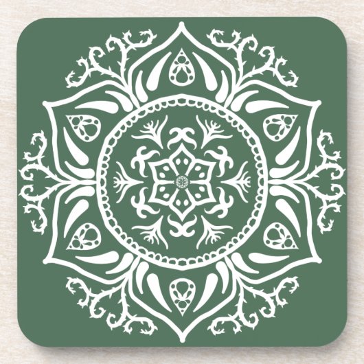 Forest Mandala Drankjes Onderzetter (Voorkant)