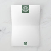 Forest Mandala Feestdagen Kaart (Binnen)