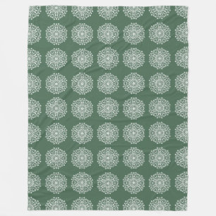 Forest Mandala Fleece Deken