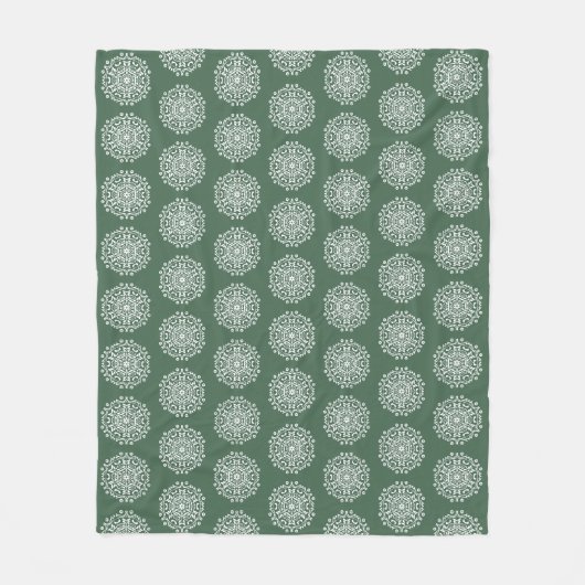 |Forest Mandala Fleece Deken (Voorkant)