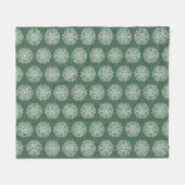 |Forest Mandala Fleece Deken (Voorkant (Horizontaal))