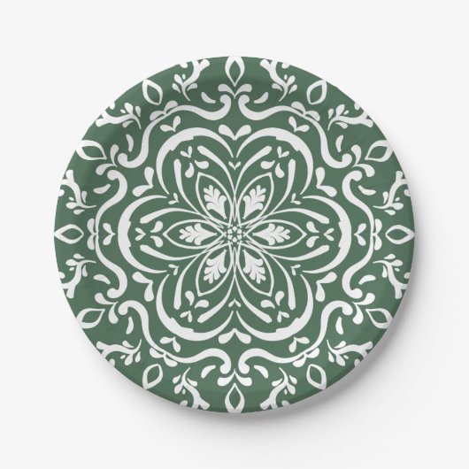 Forest Mandala Papieren Bordje (Voorkant)