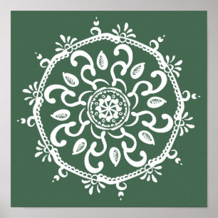 Forest Mandala Poster