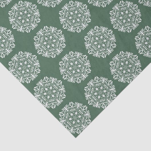 Forest Mandala Tissuepapier (Detail)