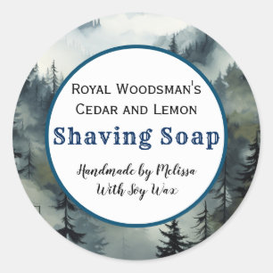 Forest Mannen Shave Soap Product Sticker