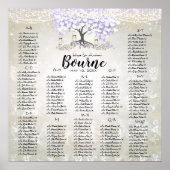 Forest Mason Jar Lavender Heart Leaf Tree Wedding Poster (Voorkant)