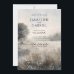 Forest Meadow Wedding Invitation Kaart<br><div class="desc">Verras uw gasten met een prachtige natuur geïnspireerde huwelijksuitnodiging, met een zacht waterverf mistige bosweide in zacht etherisch licht. Elegante decoratieve typografie wordt gecombineerd met een modern delicaat schrift. Voeg je trouwfoto toe aan de achterkant van de uitnodiging of verwijder gewoon deze voorbeeldplaatsaanduiding en laat de ruimte leeg. Verkrijgbaar in...</div>