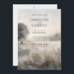 Forest Meadow Wedding Invitation Kaart<br><div class="desc">Verras uw gasten met een prachtige natuur geïnspireerde huwelijksuitnodiging, met een zacht waterverf mistige bosweide in zacht etherisch licht. Elegante decoratieve typografie wordt gecombineerd met een modern delicaat schrift. Voeg je trouwfoto toe aan de achterkant van de uitnodiging of verwijder gewoon deze voorbeeldplaatsaanduiding en laat de ruimte leeg. Verkrijgbaar in...</div>