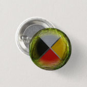 Forest Medicine Wheel Small Round Button (Voorkant /achterkant)
