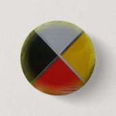 Forest Medicine Wheel Small Round Button (Voorkant)