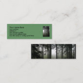 "FOREST MIST" Natuur Fotoprofielkaarten Mini Visitekaartje (Voorkant / Achterkant)