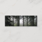 "FOREST MIST" Natuur Fotoprofielkaarten Mini Visitekaartje (Achterkant)