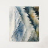 Forest Mist Waterverf Schilderen Wandkleed (Voorkant)