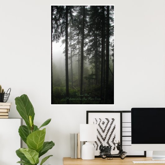 "FOREST MIST" Wilderness Forest Photo Print (Thuiskantoor)