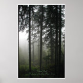 "FOREST MIST" Wilderness Forest Photo Print (Voorkant)