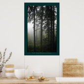 "FOREST MIST" Wilderness Forest Photo Print (Keuken)