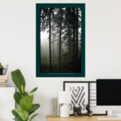 "FOREST MIST" Wilderness Forest Photo Print (Thuiskantoor)