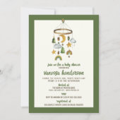 Forest Mobile Baby shower Invitation Kaart (Voorkant)
