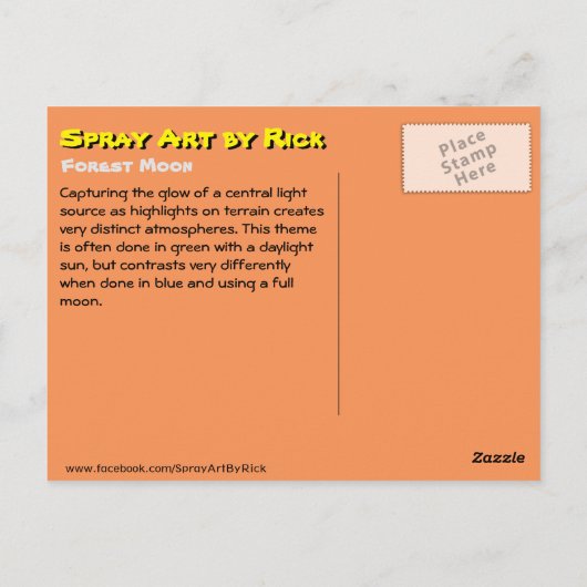 Forest Moon Briefkaart (Achterkant)