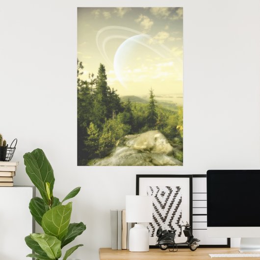 Forest Moon Poster (Thuiskantoor)