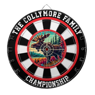 Forest Moose in Crosshairs Design Dartbord