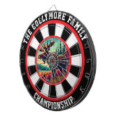 Forest Moose in Crosshairs Design Dartbord (Voorkant Rechts)