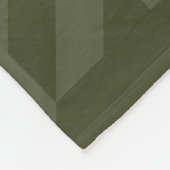 Forest Moss Houndstooth Fleece Deken (Hoek)