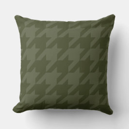 Forest Moss Houndstooth Kussen
