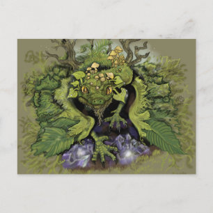 Forest Moss Magic Dragon Briefkaart